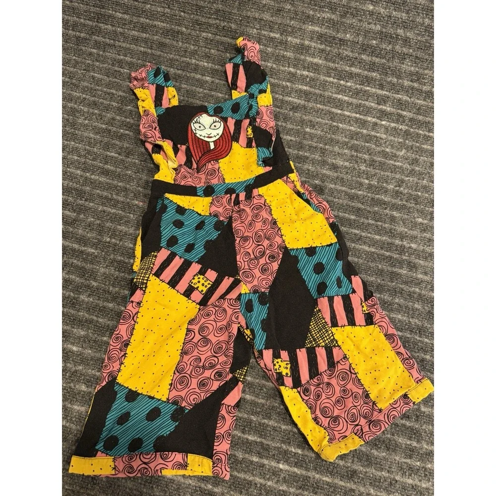 Disney Hot Topic Sally Nightmare Before Christmas Overalls Jumpsuit Girls 3T